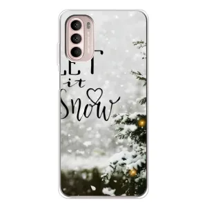 Новорічні, Святкові Чохли для Motorola MOTO G52 - 2024 год (Let it snow)