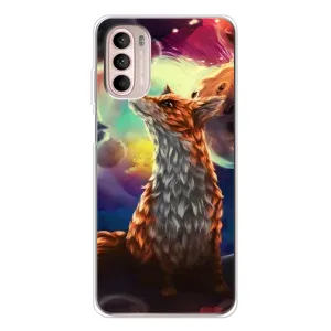 Чехлы с картинкой Лисички для Motorola MOTO G52 (VPrint) (Лисица в космосе)