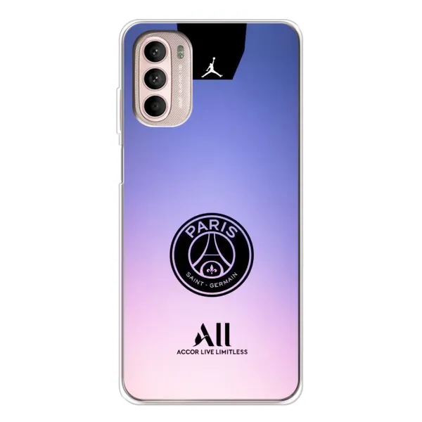 Чохол з принтом «лого PSG» для Motorola MOTO G52