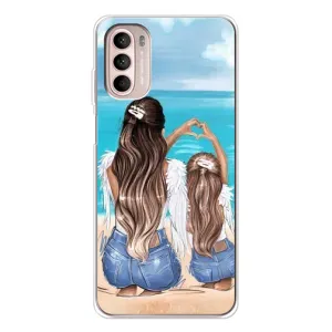Чохол з друком для Motorola MOTO G52 - (Мама з дитинкою) (AlphaPrint) (Мама з донькою)