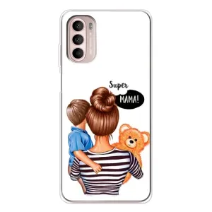 Чохол з друком для Motorola MOTO G52 - (Мама з дитинкою) (AlphaPrint)