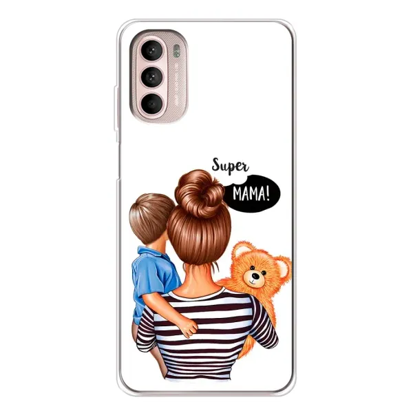 Чохол з принтом «Мама з синочком» для Motorola MOTO G52 Чохол з принтом «Мама з синочком» для Motorola MOTO G52