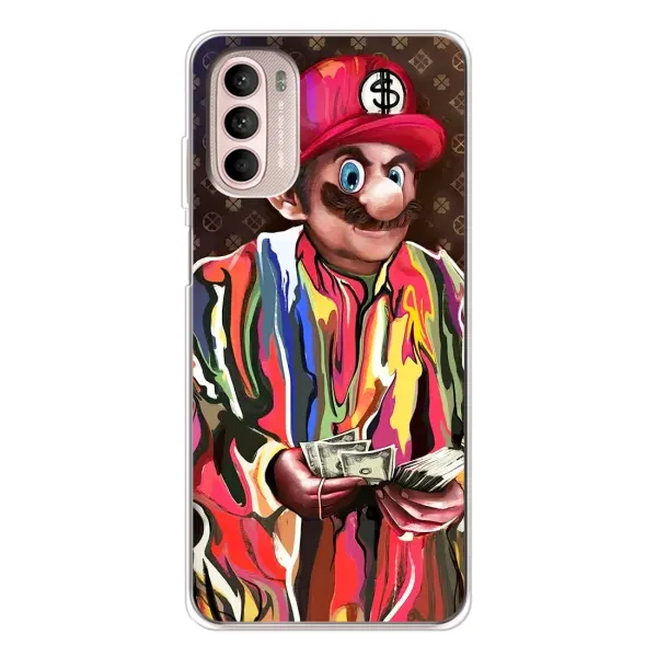 Чохол з принтом «Mario LV» для Motorola MOTO G52