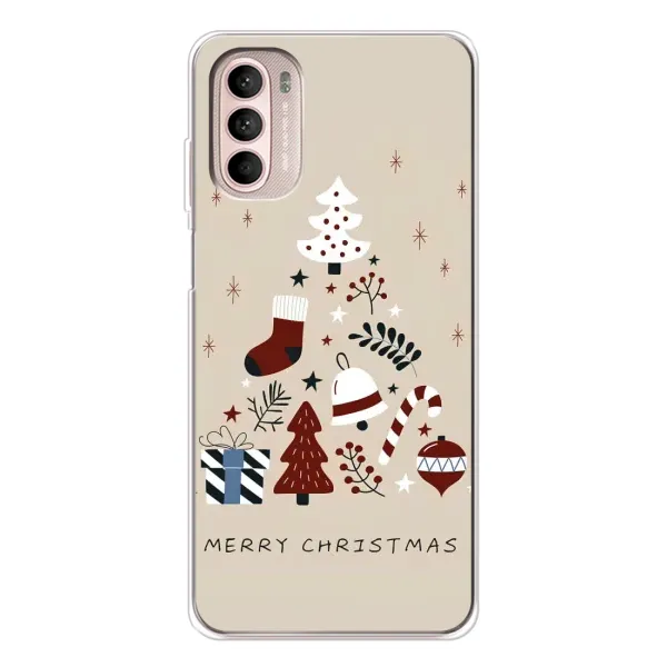 Чохол з принтом «Merry Christmas» для Motorola MOTO G52