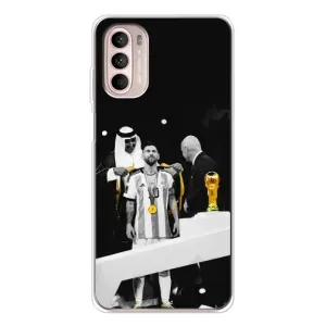 Чохли для Motorola MOTO G52 (Leo чемпіон) (AlphaPrint) (Мессі коронований)