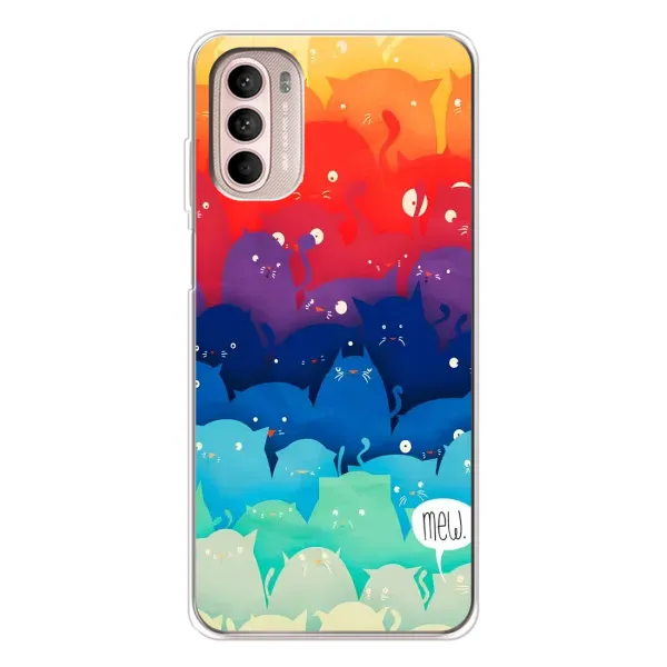 Чехол с принтом «Mew» для Motorola MOTO G52