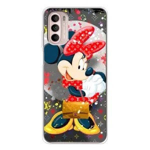 Чохол Disney Mouse Motorola MOTO G52 (PREMIUMPrint) (Minni з бантіком)