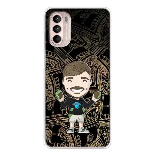 Чехол с принтом «Mister Beast» для Motorola MOTO G52