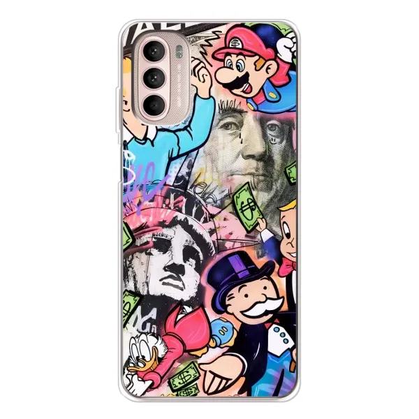 Чехол с принтом «Monopoly man» для Motorola MOTO G52