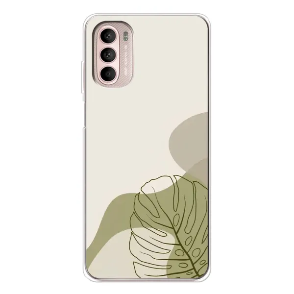Чехол с принтом «Зеленая монстера дизайн» для Motorola MOTO G52 Чехол с принтом «Зеленая монстера дизайн» для Motorola MOTO G52