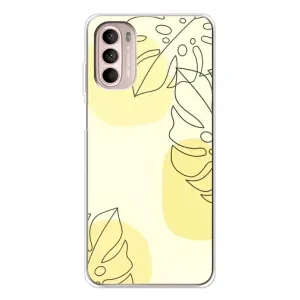 Силконовий чохол з принтом в квітах на Motorola MOTO G52