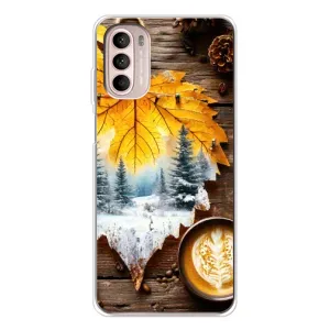 Чохол з унікальним дизайном 'Осінь з кавою' для Motorola MOTO G52 (Осінньо-зимова кава)