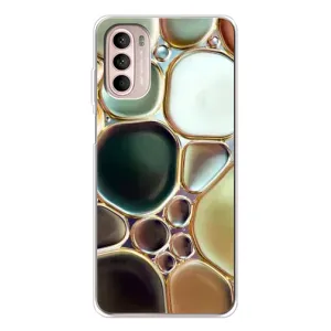 Мраморний чехол на Motorola MOTO G52 (VPrint) (Радужний Мрамор)