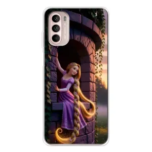 Чохол Рапунцель для Motorola MOTO G52 (Рапунцель на вежі)