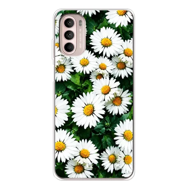 Чехол с принтом «Ромашки» для Motorola MOTO G52