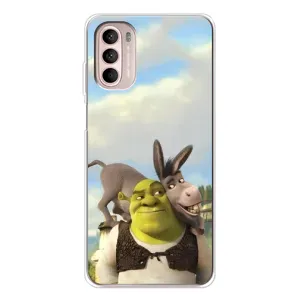 Чохол з мультфільмом Шрек на Motorola MOTO G52 (Шрек та Осел)