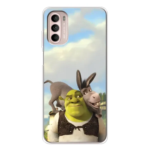 Чохол з принтом «Шрек та Осел» для Motorola MOTO G52