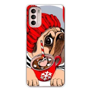 Чохли з собаками для Motorola MOTO G52 (VPrint) (Песик в шапці)