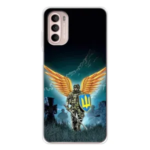 Чехлы с картинкой ЗСУ для Motorola MOTO G52 (AlphaPrint) (Солдат ЗСУ)