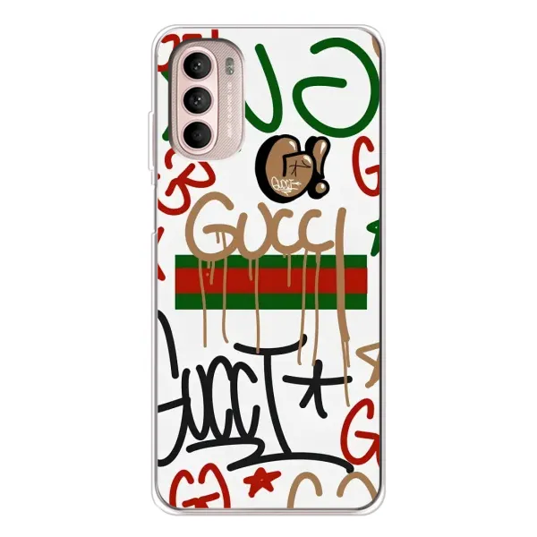 Чохол з принтом «Стиль GUUCI» для Motorola MOTO G52