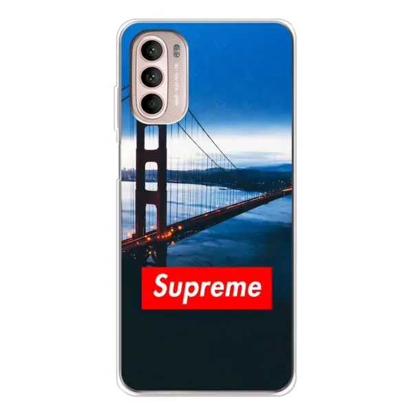 Чехол с принтом «Стиль Supreme» для Motorola MOTO G52
