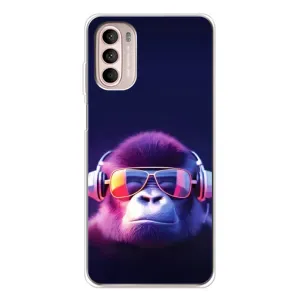 Чохол з Мавпами Motorola MOTO G52 - (AlphaPrint) (Стильна мавпа)