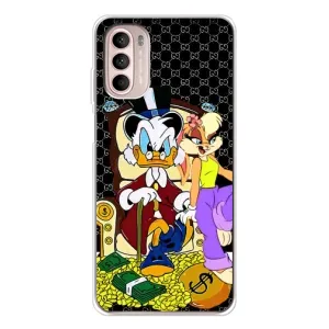 Чехли для Motorola MOTO G52 - Скрудж МакДак Louis Vuitton (PREMIUMPrint) (Стильна Утка)
