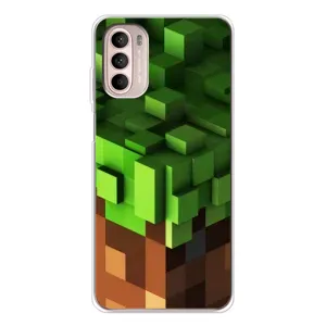 Чохол Майнкрафт на Motorola MOTO G52 (AlphaPrint) Minecraft (текстура Майнкрафт)