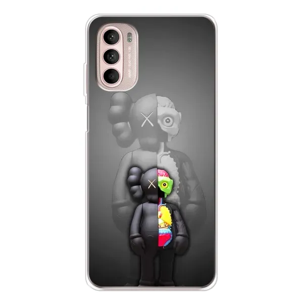 Чохол з принтом «Тіло Bearbrick» для Motorola MOTO G52