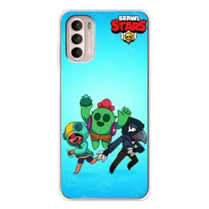 Чехлы Brawl Stars для Motorola MOTO G52 (AlphaPrint) (Трио героев)