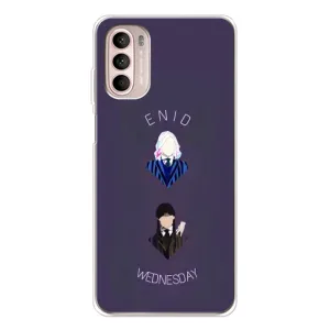 Чохли Венсдей на Motorola MOTO G52 Уенсдей (AlphaPrint) (Венздей і подруга)