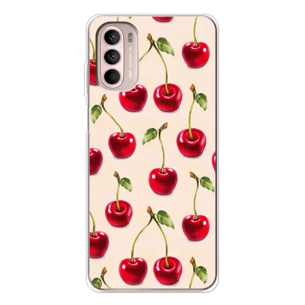 Чохол з принтом «Черешня» для Motorola MOTO G52 Чохол з принтом «Черешня» для Motorola MOTO G52