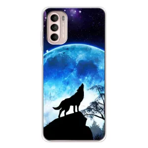Захисні чохли для Мото Джі 52 (AlphaPrint) (ХІТ продаж) ВОВК (Вовк на місяць)