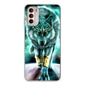 Захисні чохли для Мото Джі 52 (AlphaPrint) (ХІТ продаж) ВОВК (Яскравий вовк)