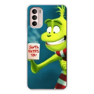 Різдвяні Чохли для Motorola MOTO G52 (VPrint) (Зелений Грінч)
