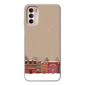 Новорічні, Святкові Чохли для Motorola MOTO G52 - 2024 год (Зимове місто)