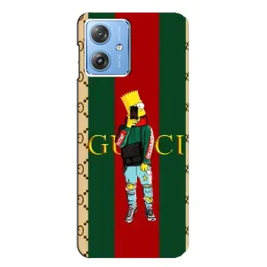 Брендновые Чехлы для Motorola MOTO G54 / G54 Power - (PREMIUMPrint) (Барт ГУЧЧИ)