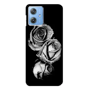 Чехол с принтом «Черная роза» для Motorola MOTO G54 / G54 Power