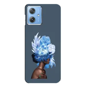 Чехлы (ART) Цветы на Motorola MOTO G54 / G54 Power (VPrint) (Квіти на голові)
