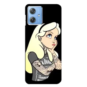 Чохол з друком для Motorola MOTO G54 / G54 Power - (Мода) (AlphaPrint) (Дівчина в тату)