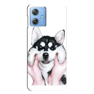 Чохли з собаками для Motorola MOTO G54 / G54 Power (VPrint) (Радісний Хаскі)