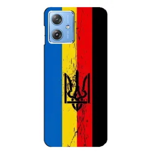 Украинские Чехлы для Motorola MOTO G54 / G54 Power с картинкой УПА (AlphaPrint) (Флаг УПА)