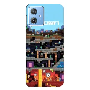 Чохол Майнкрафт на Motorola MOTO G54 / G54 Power (AlphaPrint) Minecraft (фон Minecraft)