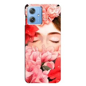Чехлы (ART) Цветы на Motorola MOTO G54 / G54 Power (VPrint) (Очі в квітах)