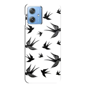Чохол з пташками на Motorola MOTO G54 / G54 Power (VPrint) (Ластівки)
