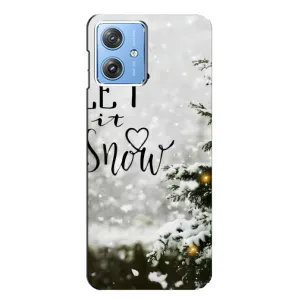 Чехол с принтом «Let it snow» для Motorola MOTO G54 / G54 Power