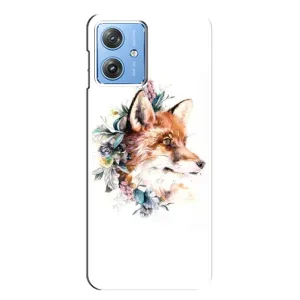 Чохли з картинкою Лисичка для Motorola MOTO G54 / G54 Power (VPrint) (Лиса в квітах)