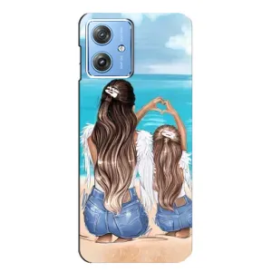 Чехол с печатью для Motorola MOTO G54 / G54 Power - (Мама с ребенком) (AlphaPrint)