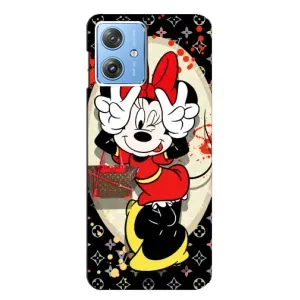 Чехол Disney Mouse Motorola MOTO G54 / G54 Power (PREMIUMPrint) (Минни peace)
