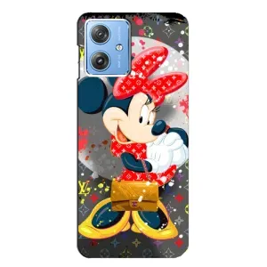Чехол Disney Mouse Motorola MOTO G54 / G54 Power (PREMIUMPrint) (Minni с бантиком)